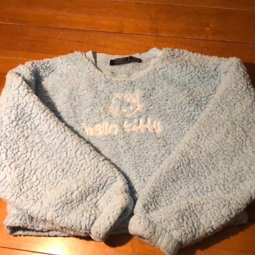 Hello Kitty Light Blue Women Sweater